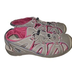 👟 Eddie Bauer Mary Sport Sandals Womens 10 Brown Pink Trail Hiking